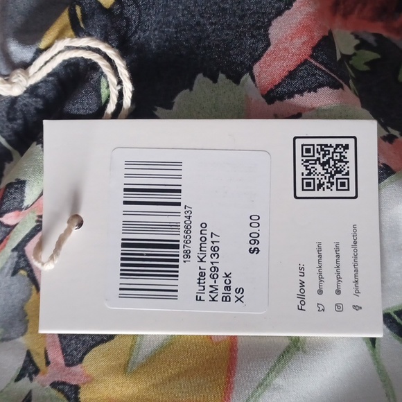 Pink Martini Flutter Kimono Size XS - Picture 11 of 11